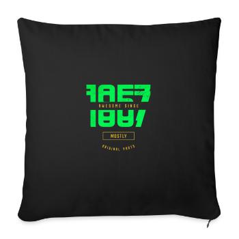 Awesome Since 1957 Mostly Original Parts Birthday - Sofakissenbezug 45 x 45 cm - Schwarz - Vorne
