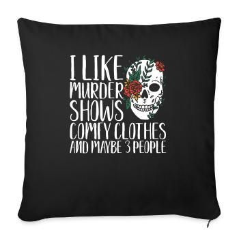 Punk Spooky Hippie Lifestyle Celebrate Halloween - Sofa pillowcase 17,3'' x 17,3'' (45 x 45 cm) - black - Front