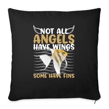Aquarium Collection Aquarium Aquarium Souvenirs - Sofa pillowcase 17,3'' x 17,3'' (45 x 45 cm) - black - Front