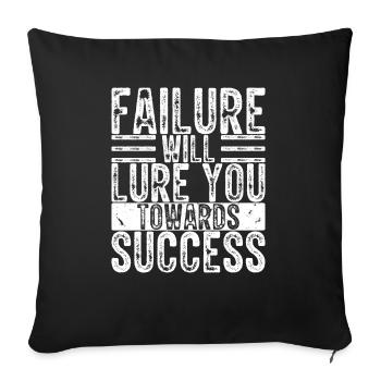 Inspirer des ondes positives Motivation de la vieas - Housse de coussin décorative 45 x 45 cm - noir - Devant