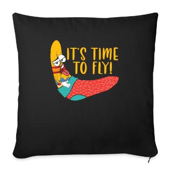 Boomerang Lover Throw Sport Aboriginal Australier - Sofakissenbezug 45 x 45 cm - Schwarz - Vorne