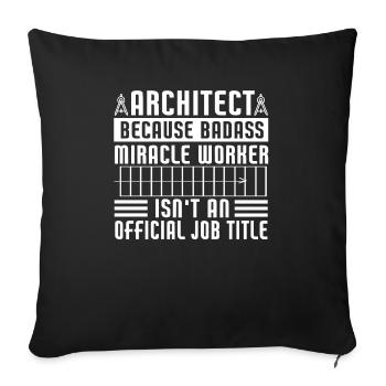 Architect Art Architecture Designer - Sofa pillowcase 17,3'' x 17,3'' (45 x 45 cm) - black - Front