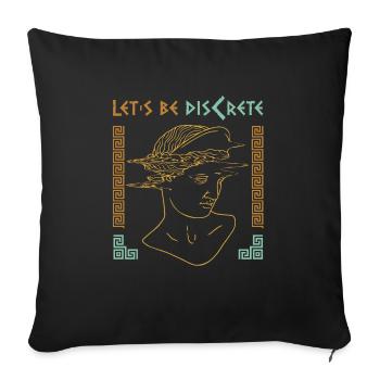 Antike Griechische Mythologie und Griechisches - Sofakissenbezug 45 x 45 cm - Schwarz - Vorne