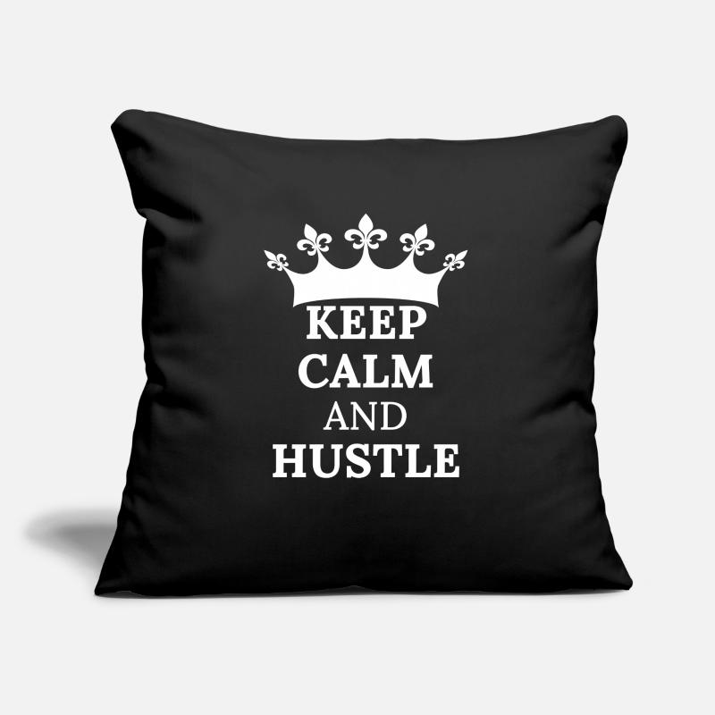 KEEP CALM AND HUSTLE Hemd Sofakissenbezug 45 x 45 cm