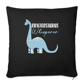 Brachiousaurus Whisperer Dinosaur Paleontologist - Sofa pillowcase 17,3'' x 17,3'' (45 x 45 cm) - black - Front
