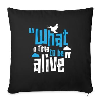 t shirt 01 - Sofa pillowcase 17,3'' x 17,3'' (45 x 45 cm) - black - Front