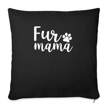 Fell-Mama - Sofakissenbezug 45 x 45 cm - Schwarz - Vorne