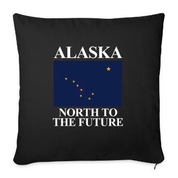 Alaska - Sofa pillowcase 17,3'' x 17,3'' (45 x 45 cm) - black - Front