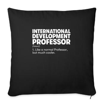 Internationaler Entwicklungsprofessor - Sofakissenbezug 45 x 45 cm - Schwarz - Vorne
