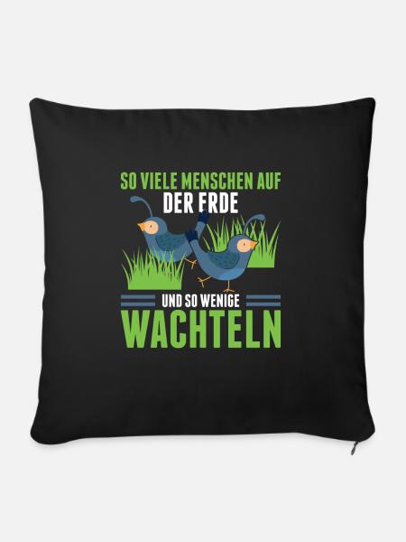 So Viele Menschen auf Der Erde Und So Wenige Wacht - Sofakissenbezug 45 x 45 cm - Schwarz