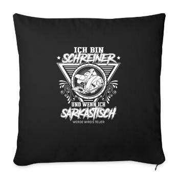 Schreiner Geschenkideen - Sofakissenbezug 45 x 45 cm - Schwarz - Vorne