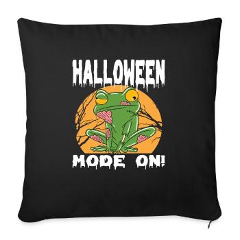 Halloween Zombie Animals Halloween Frog - Sofa pillowcase 17,3'' x 17,3'' (45 x 45 cm) - black - Front