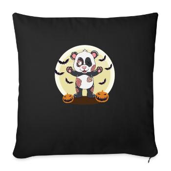 Halloween Zombie Panda Halloween - Sofa pillowcase 17,3'' x 17,3'' (45 x 45 cm) - black - Front