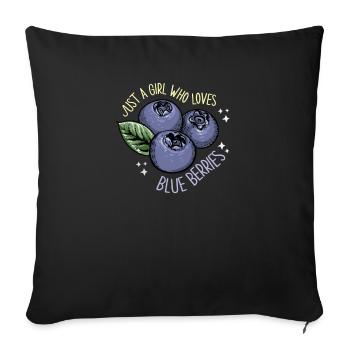 Myrtille Myrtille Arbuste Forêt Forêt Fruit - Housse de coussin décorative 45 x 45 cm - noir - Devant