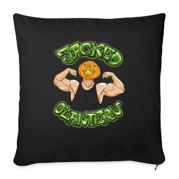 Jacked O'lantern - Sofakissenbezug 45 x 45 cm - Schwarz - Vorne