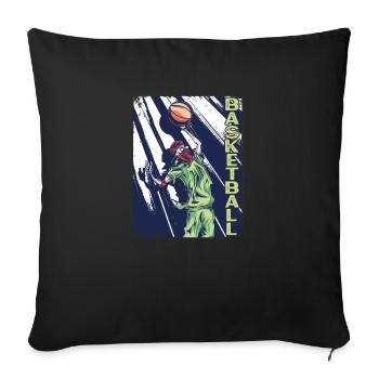 Ball Love Basketball Perfect Team Player - Sofa pillowcase 17,3'' x 17,3'' (45 x 45 cm) - black - Front