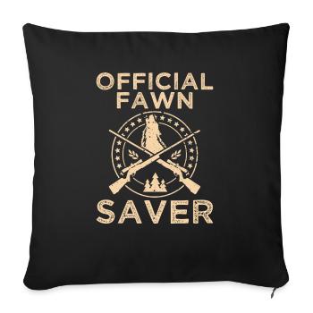 Chasseurs de coyotes - Housse de coussin décorative 45 x 45 cm - noir - Devant