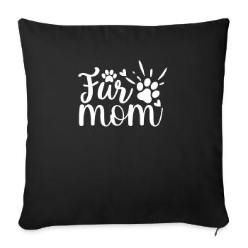 Fell-Mama - Sofakissenbezug 45 x 45 cm - Schwarz - Vorne