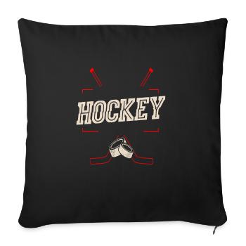 Hockey Cool Awesome Designs For Hockey Players - Sofa pillowcase 17,3'' x 17,3'' (45 x 45 cm) - black - Front