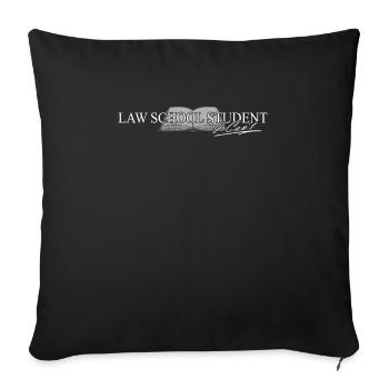 Étudiant de la Faculté de droit je ne peux pas - Housse de coussin décorative 45 x 45 cm - noir - Devant