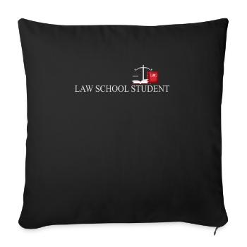 Étudiant de la Faculté de droit je ne peux pas - Housse de coussin décorative 45 x 45 cm - noir - Devant