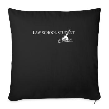 Étudiant de la Faculté de droit je ne peux pas - Housse de coussin décorative 45 x 45 cm - noir - Devant