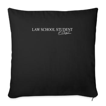 Étudiant de la Faculté de droit je ne peux pas - Housse de coussin décorative 45 x 45 cm - noir - Devant