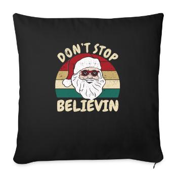 Santa Claus Cool Glasses Funny Christmas - Sofa pillowcase 17,3'' x 17,3'' (45 x 45 cm) - black - Front