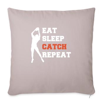 Eat Sleep Catch Repeat Wild Receiver Gift - Sofa pillowcase 17,3'' x 17,3'' (45 x 45 cm) - light taupe - Front