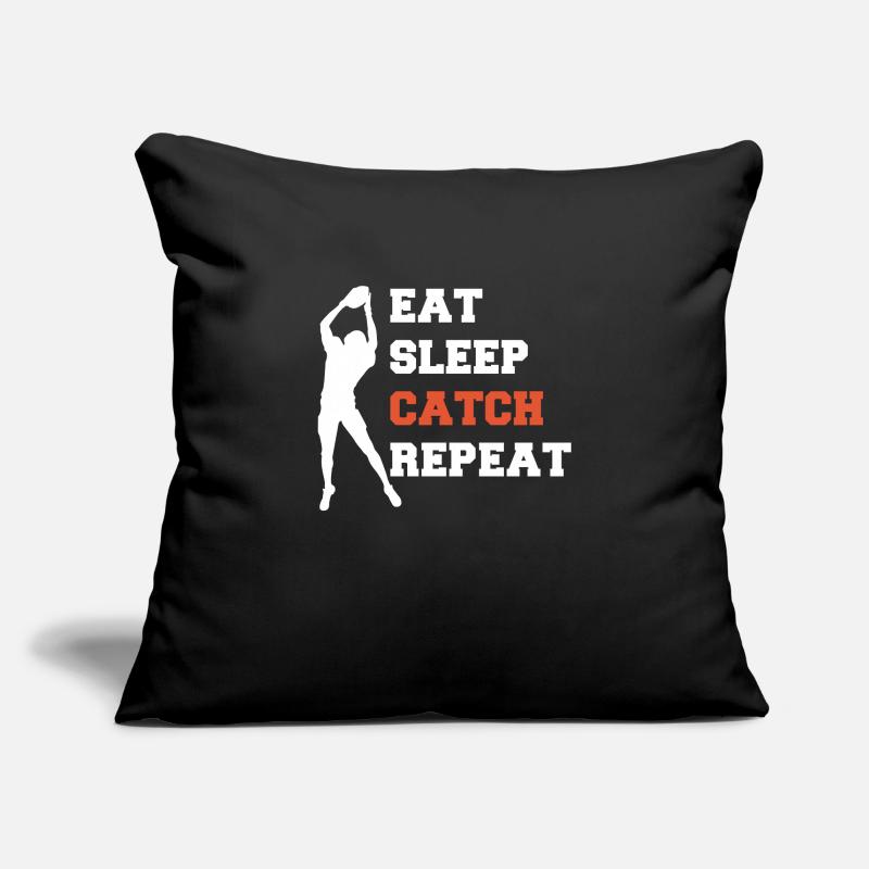 Eat Sleep Catch Repeat Wild Receiver Gift Sofa pillowcase 17,3'' x 17,3'' (45 x 45 cm)