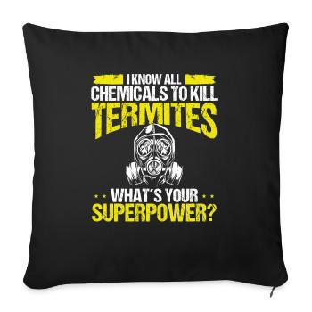 Termite Control Technician Pest Control Officer - Sofakissenbezug 45 x 45 cm - Schwarz - Vorne