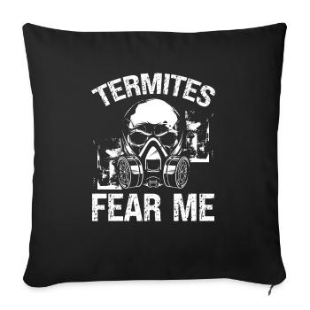Termite Control Technician Termites me Bug Control - Sofakissenbezug 45 x 45 cm - Schwarz - Vorne