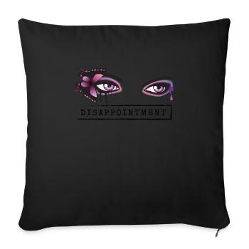 Déception | Vêtements Emo pour filles | | Emocore Emo - Housse de coussin décorative 45 x 45 cm - noir - Devant