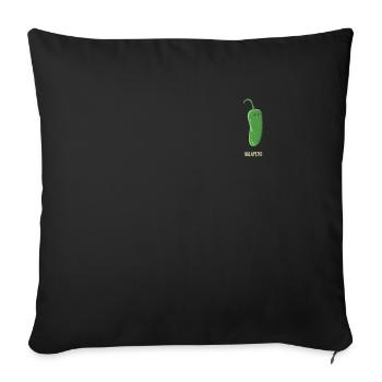 Chili Jalapenos Habaneros Carolina Reaper - Sofa pillowcase 17,3'' x 17,3'' (45 x 45 cm) - black - Front