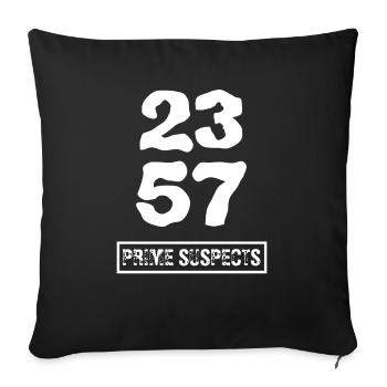 Les suspects des nombres premiers sont drôles - Housse de coussin décorative 45 x 45 cm - noir - Devant