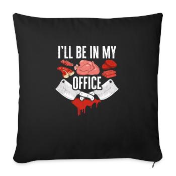 Butcher Butcher Butcher Butcher’s Gift - Housse de coussin décorative 45 x 45 cm - noir - Devant