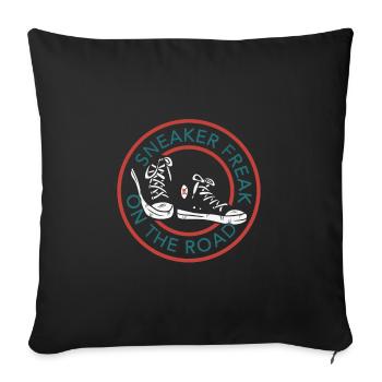 Sneaker freak - Sofa pillowcase 17,3'' x 17,3'' (45 x 45 cm) - black - Front