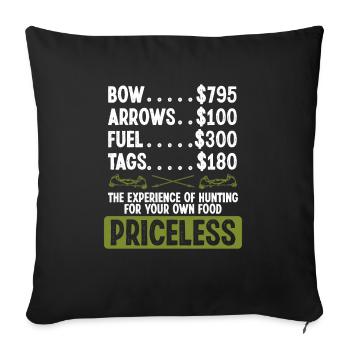 Fisherman Bow Hunter Bowfishing Bowfisher Fisher - Sofa pillowcase 17,3'' x 17,3'' (45 x 45 cm) - black - Front