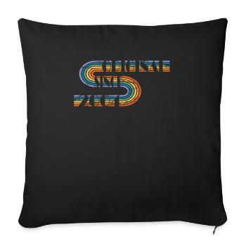Vintage Birthday Design Original 2004 - Housse de coussin décorative 45 x 45 cm - noir - Devant