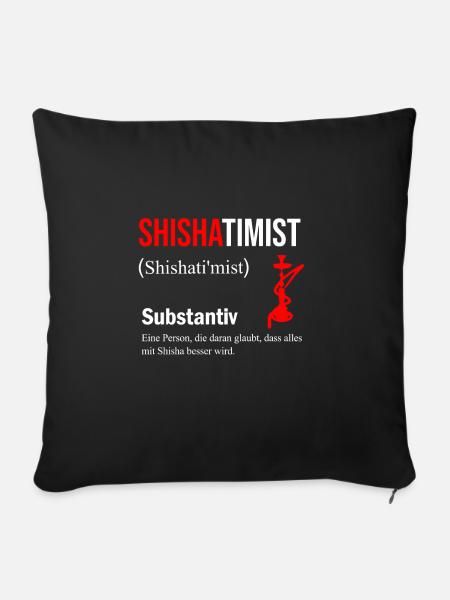 Shisha - Sofakissenbezug 45 x 45 cm - Schwarz