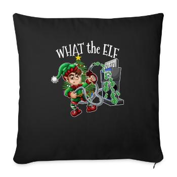 Christmas Humor - Men Women Funny Christmas 2022 - Sofa pillowcase 17,3'' x 17,3'' (45 x 45 cm) - black - Front