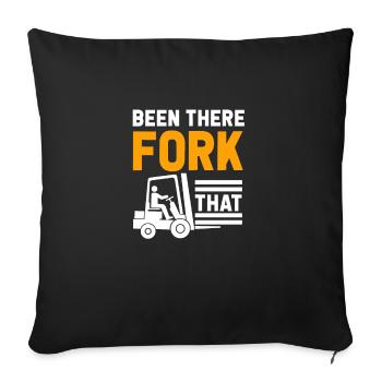 Forklift Driver Forklift Driver Warehouse - Sofa pillowcase 17,3'' x 17,3'' (45 x 45 cm) - black - Front