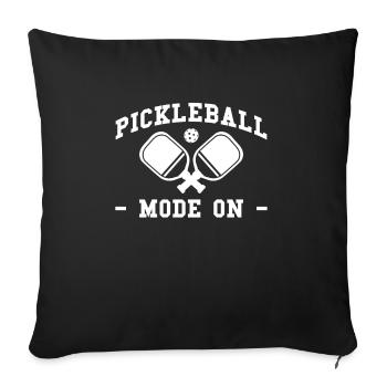 Mode Pickleball sur le cadeau de chemise - Housse de coussin décorative 45 x 45 cm - noir - Devant