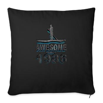 Awesome since 1969. Stand up Paddle, Paddleboard. - Sofa pillowcase 17,3'' x 17,3'' (45 x 45 cm) - black - Front