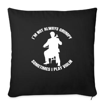 Violin Orchestra Violin Players Violin Music - Sofa pillowcase 17,3'' x 17,3'' (45 x 45 cm) - black - Front