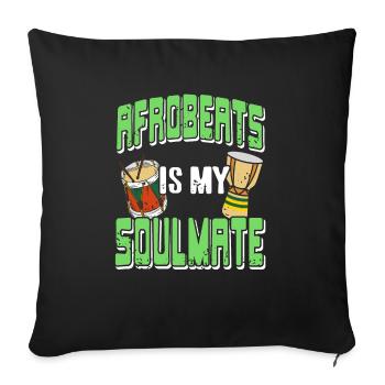Afrobeats Is My Soulmate Retro Afrobeat Lover - Sofakissenbezug 45 x 45 cm - Schwarz - Vorne
