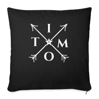 timo X- Form Motiv timo Geschenk - Sofakissenbezug 45 x 45 cm - Schwarz - Vorne