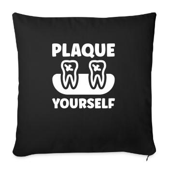 Dental Laboratory Technician Dental Technician - Sofa pillowcase 17,3'' x 17,3'' (45 x 45 cm) - black - Front