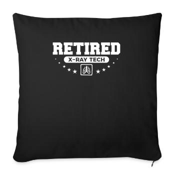 Retired X-Ray Tech Radiologist Radiology - Sofa pillowcase 17,3'' x 17,3'' (45 x 45 cm) - black - Front