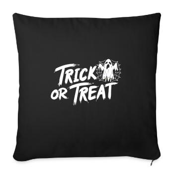 Trick Oder Treat Halloween - Sofakissenbezug 45 x 45 cm - Schwarz - Vorne